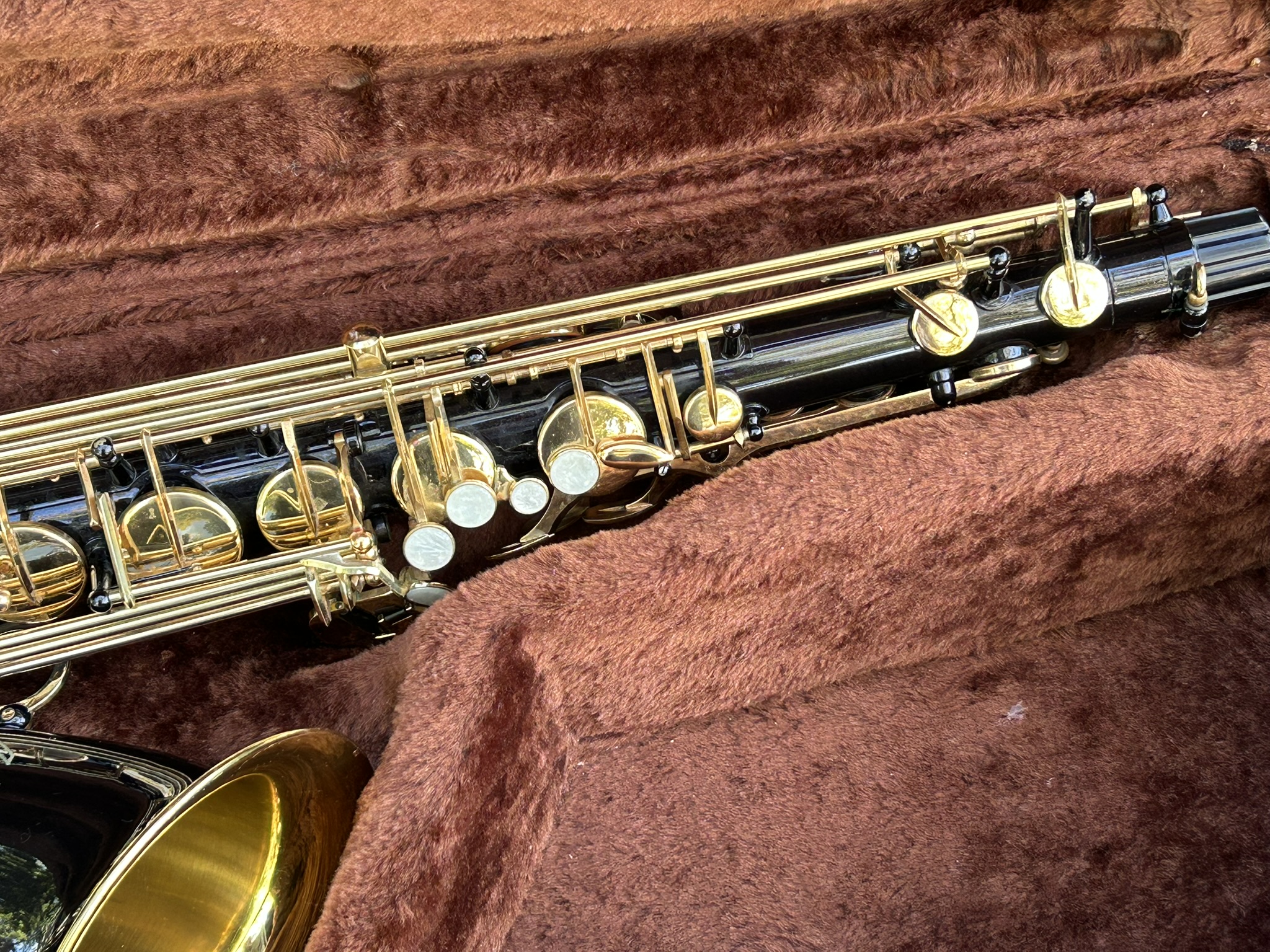 LA Sax Tenor Saxophone Black Nickel & Gold Lacquer Finish - Image 14