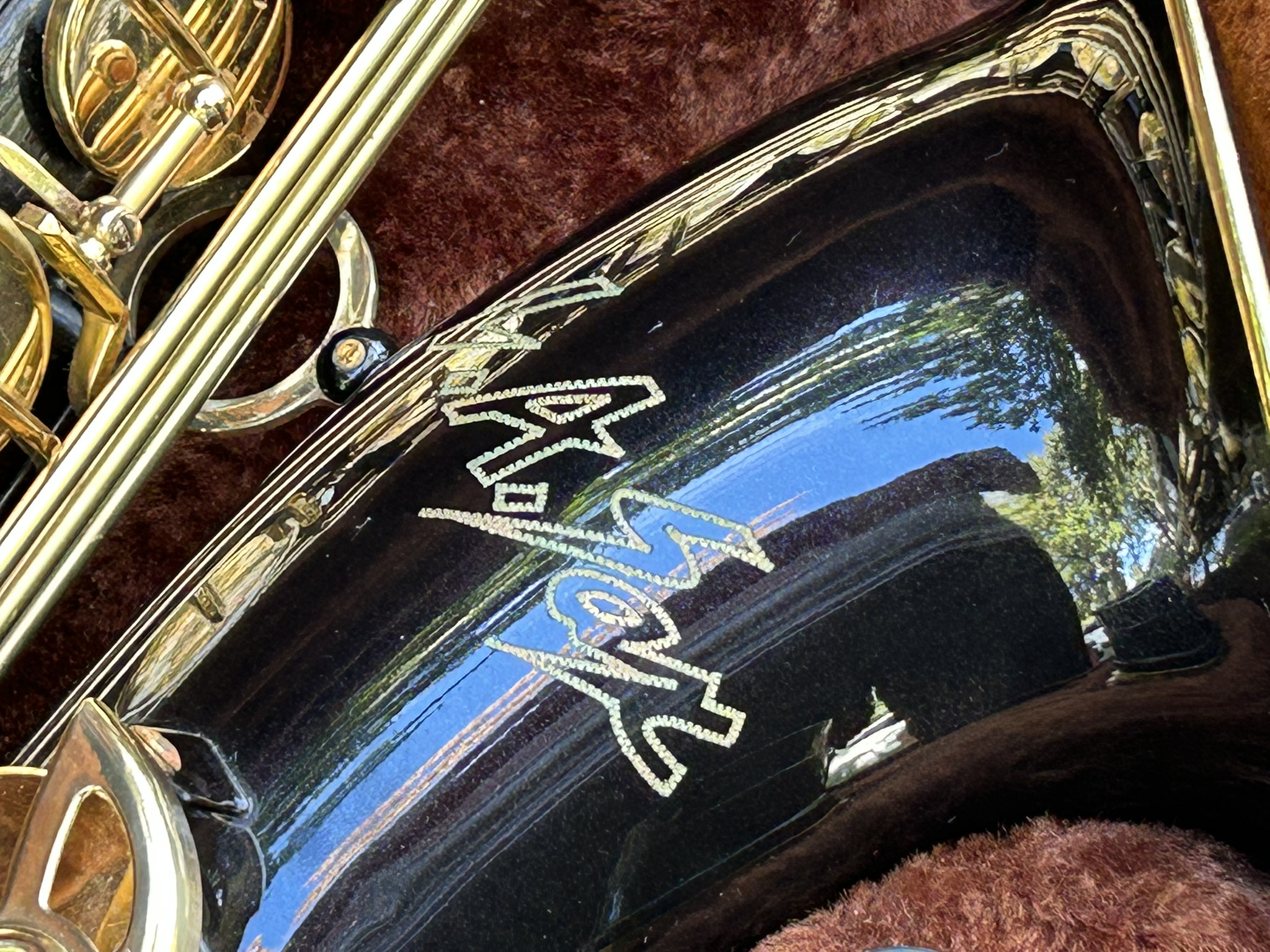 LA Sax Tenor Saxophone Black Nickel & Gold Lacquer Finish - Image 13