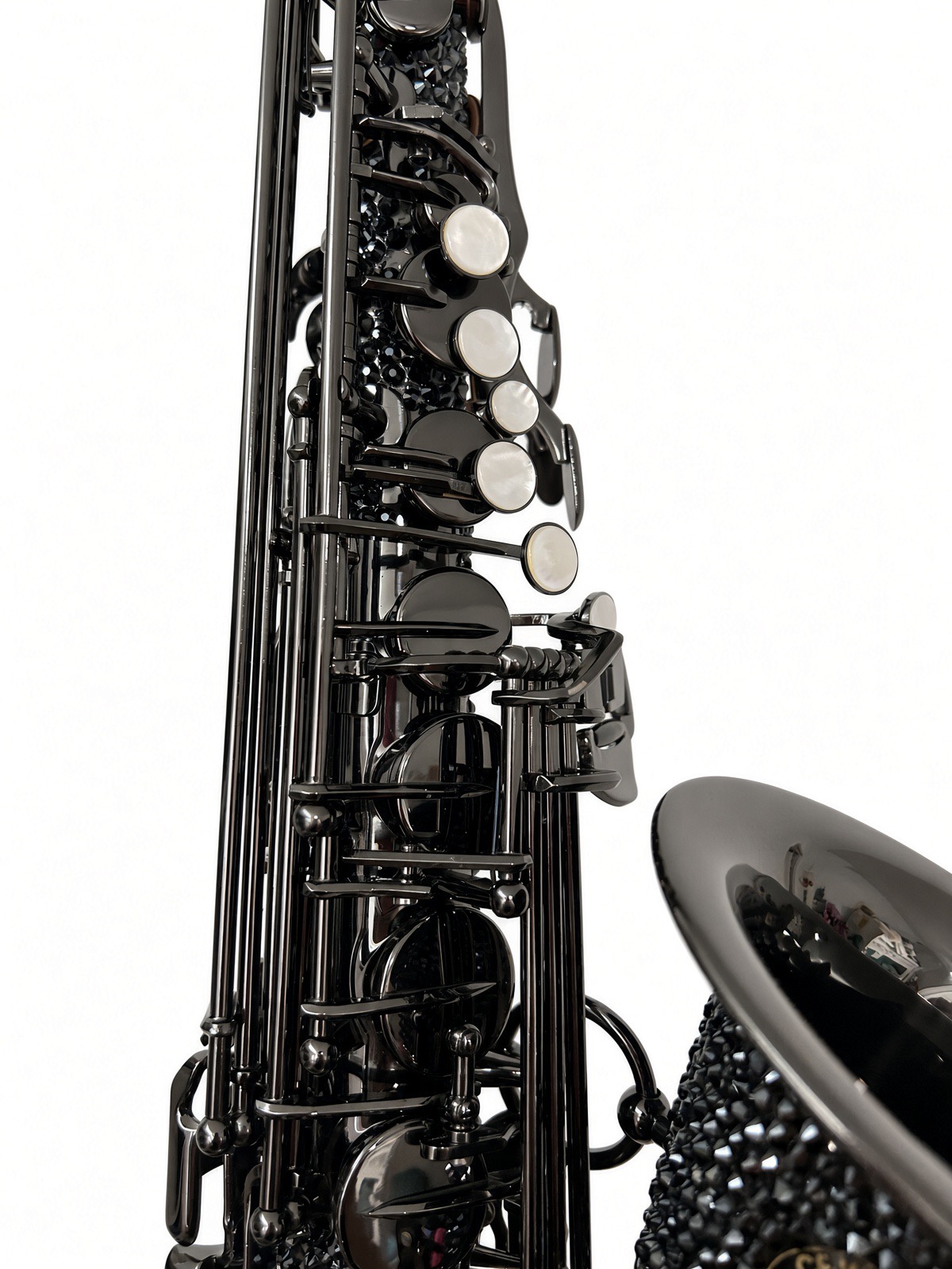 CE Winds Original Diamond Series Alto Saxophone - Black Diamond (M2 Demo) - Image 3