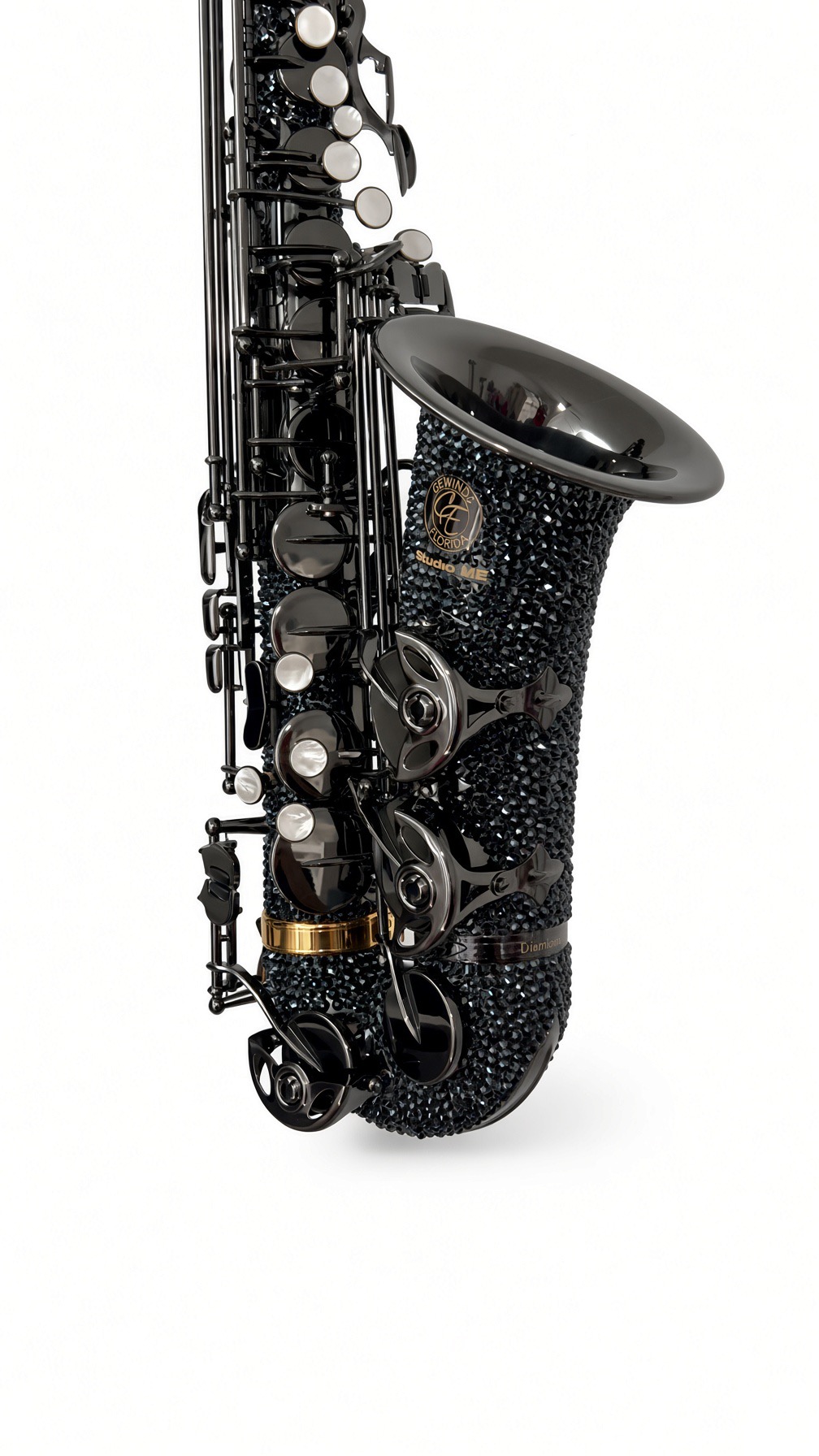 CE Winds Original Diamond Series Alto Saxophone - Black Diamond (M2 Demo) - Image 7