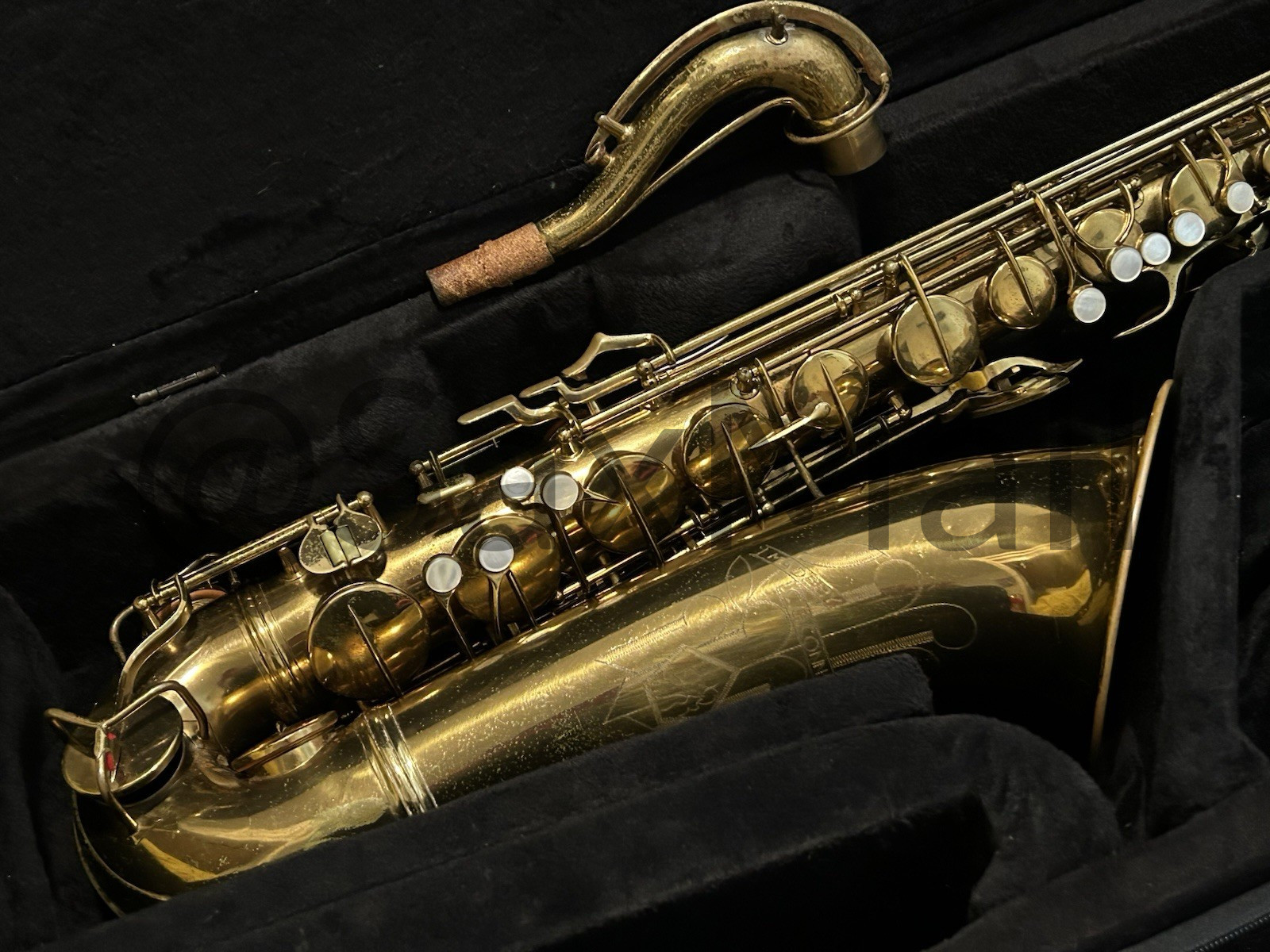 Vintage C.G. Conn Transitional 10M Tenor Saxophone Naked Lady LH Bell Keys - Image 2