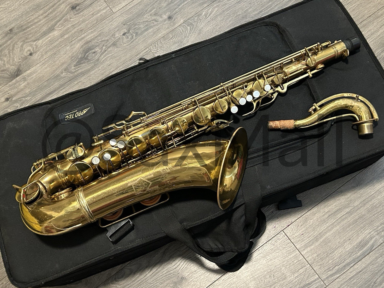 Vintage C.G. Conn Transitional 10M Tenor Saxophone Naked Lady LH Bell Keys - Image 7